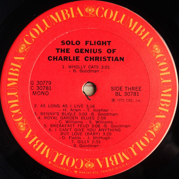 Charlie Christian – Solo Flight - The Genius Of Charlie Christian - 1973 MONO US Pressing