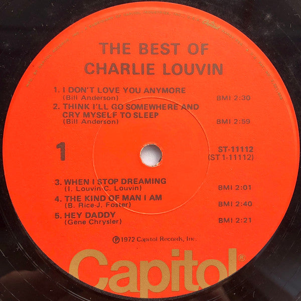 Charlie Louvin ‎– The Best Of Charlie Louvin - 1972 US Pressing SEALED!