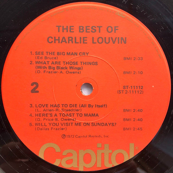 Charlie Louvin ‎– The Best Of Charlie Louvin - 1972 US Pressing SEALED!