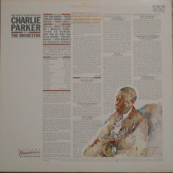 Charlie Parker With The Orchestra – One Night In Washington - 1982