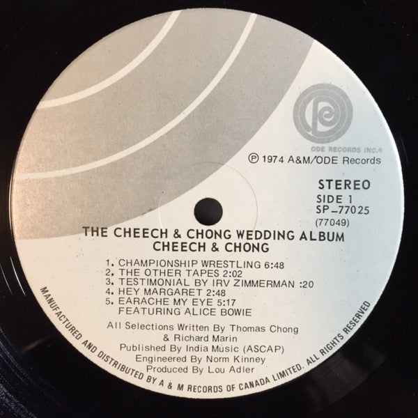 Cheech and Chong – Cheech and Chong's Wedding Album - 1974 Textured Cover!