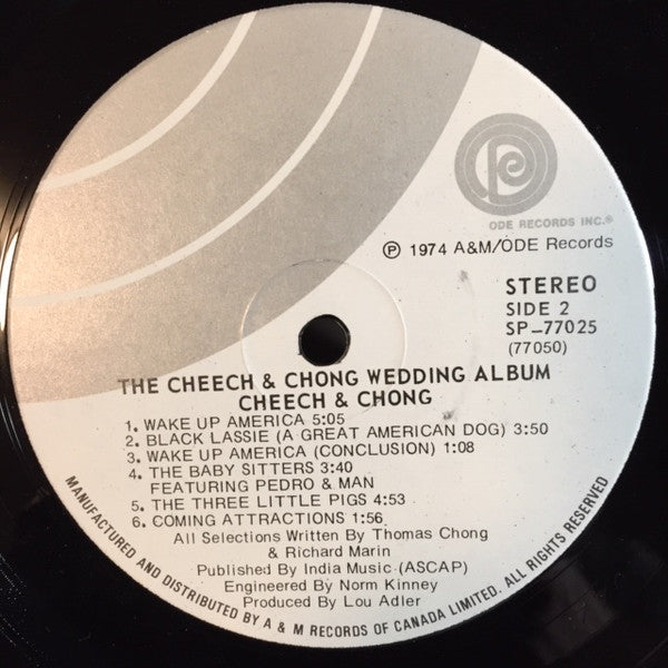 Cheech and Chong – Cheech and Chong's Wedding Album - 1974 Textured Cover!