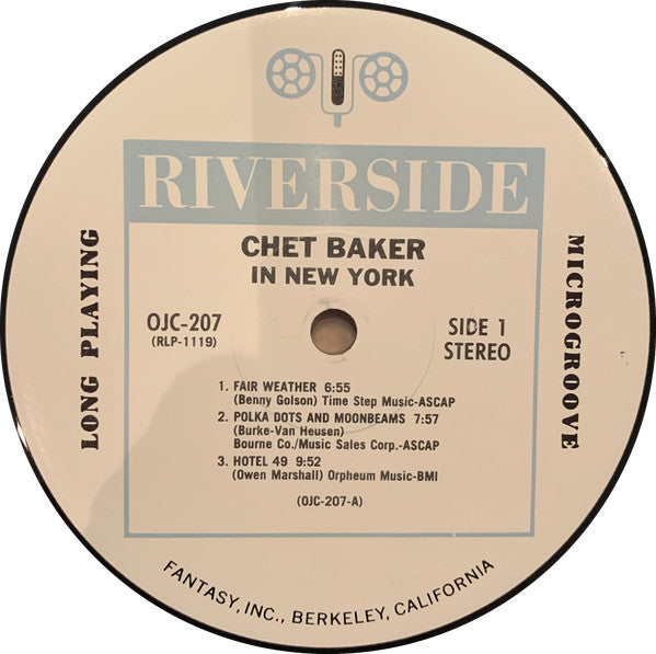 Chet Baker – In New York! US Pressing