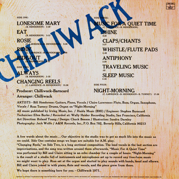 Chilliwack – Chilliwack - Double Album