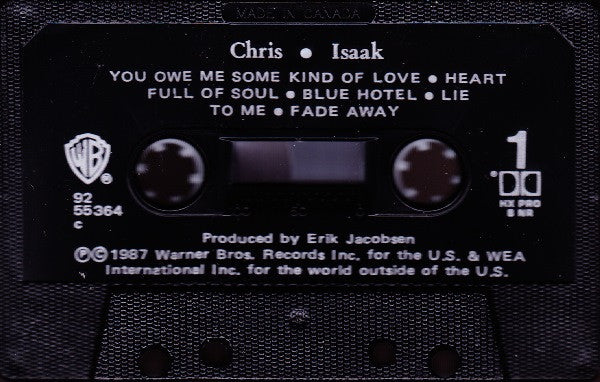 Chris Isaak – Chris Isaak- 1987 Original Cassette VinylPursuit.com