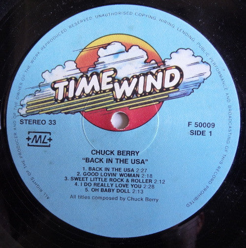 Chuck Berry – Back In The USA - Early German Pressing VinylPursuit.com