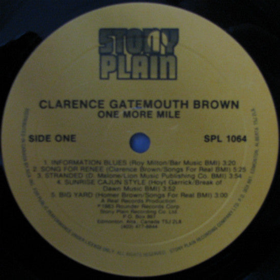 Clarence Gatemouth Brown – One More Mile  - 1983 Original!