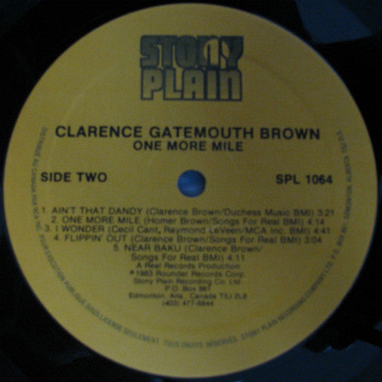 Clarence Gatemouth Brown – One More Mile  - 1983 Original!