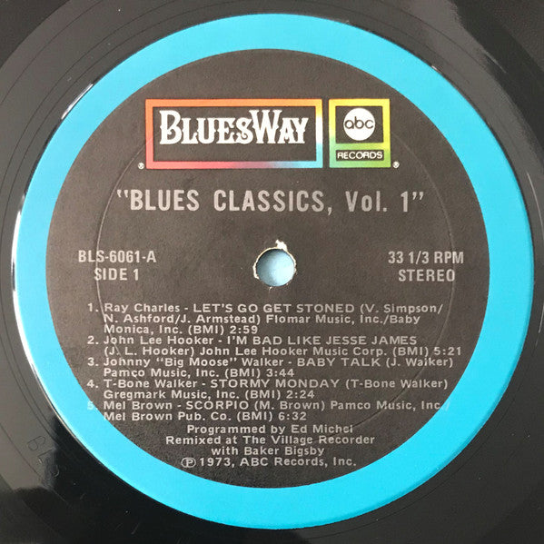 Classic Blues - Volume One -  1973 Original!