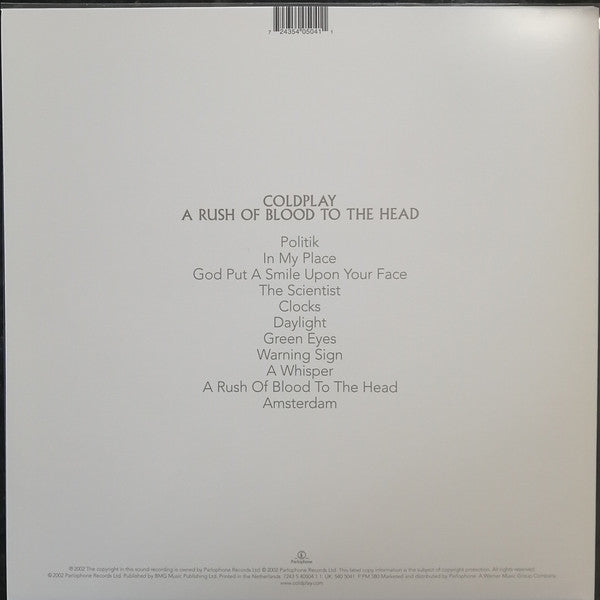 Coldplay – A Rush Of Blood To The Head, Sealed!
