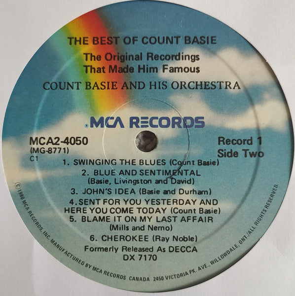 Count Basie And His Orchestra – The Best Of Count Basie - 1980 Pressing VinylPursuit.com