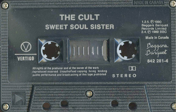 The Cult – Sweet Soul Sister - 1990 Cassette VinylPursuit.com