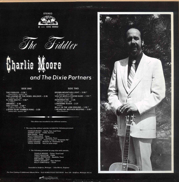 Charlie Moore And The Dixie Partners – The Fiddler VinylPursuit.com