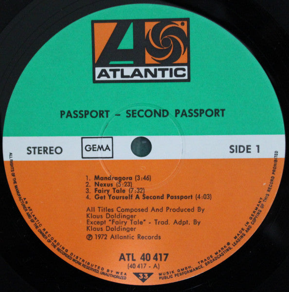 Passport – Second Passport - 1973 German Pressing