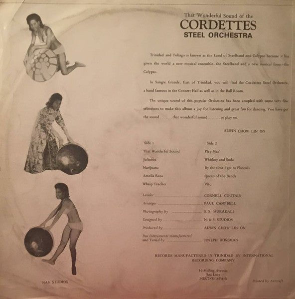 Cordettes Steel Orchestra – That Wonderful Sound Of The Cordettes Steel Orchestra - Vinyl Pursuit Inc