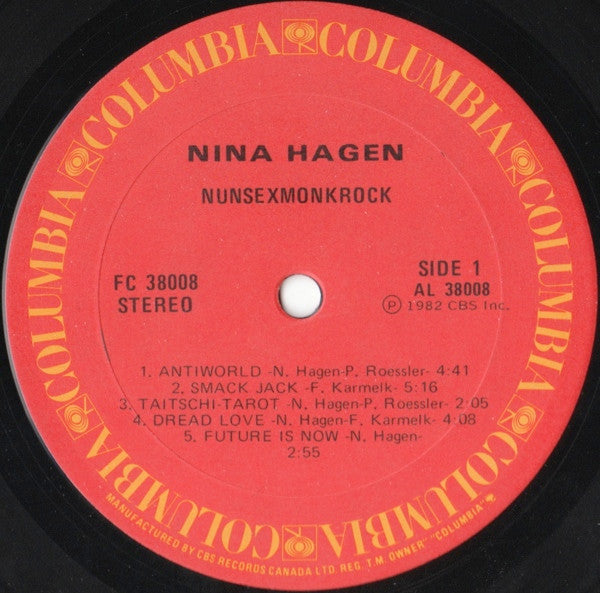 Nina Hagen – Nunsexmonkrock VinylPursuit.com