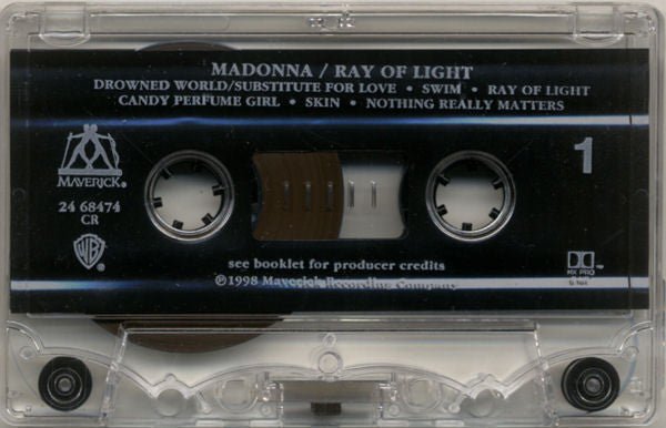 Madonna – Ray Of Light - 1998 Cassette - Vinyl Pursuit Inc