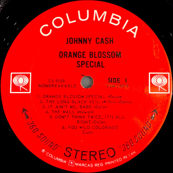 Johnny Cash – Orange Blossom Special - 1965 Vinyl Pursuit Inc