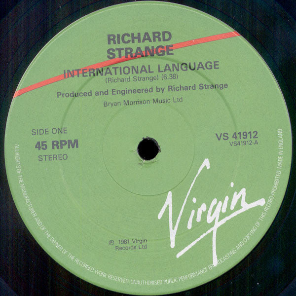 Richard Strange – International Language - 1981 UK Pressing VinylPursuit.com