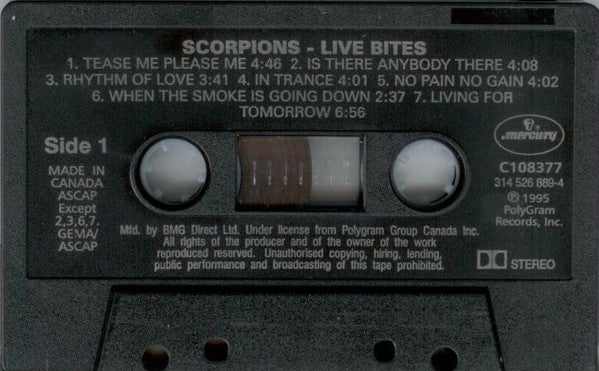 Scorpions – Live Bites VinylPursuit.com