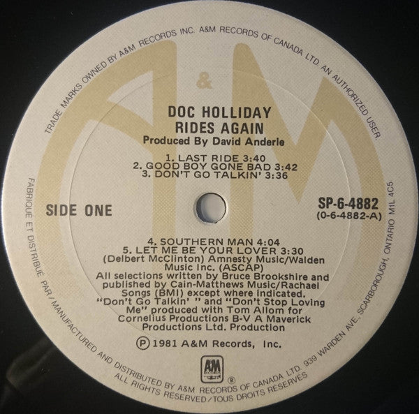 Doc Holliday – Doc Holliday Rides Again... Bargain!