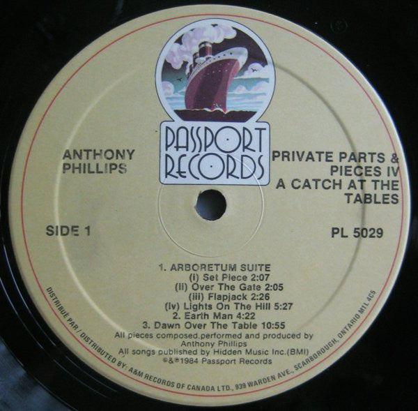 Anthony Phillips – Private Parts And Pieces IV: A Catch At The Tables - Vinyl Pursuit Inc