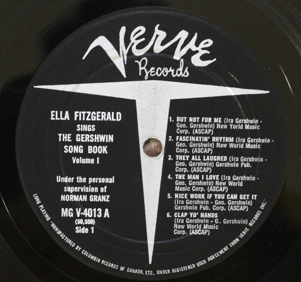 Ella Fitzgerald – Ella Fitzgerald Sings The Gershwin Song Book Vol. 1 - 1959 Vinyl Pursuit Inc