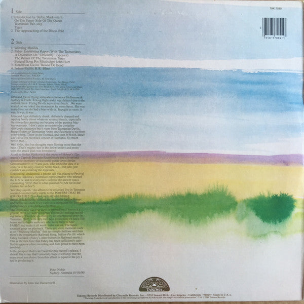 John Fahey – Live In Tasmania VinylPursuit.com