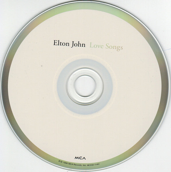 Elton John – Love Songs - 1996 CD Vinyl Pursuit Inc