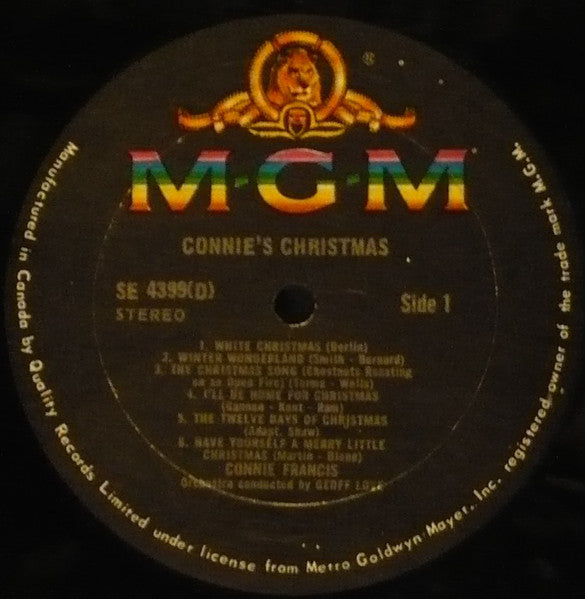 Connie Francis – Connie's Christmas - 1969 Original VinylPursuit.com