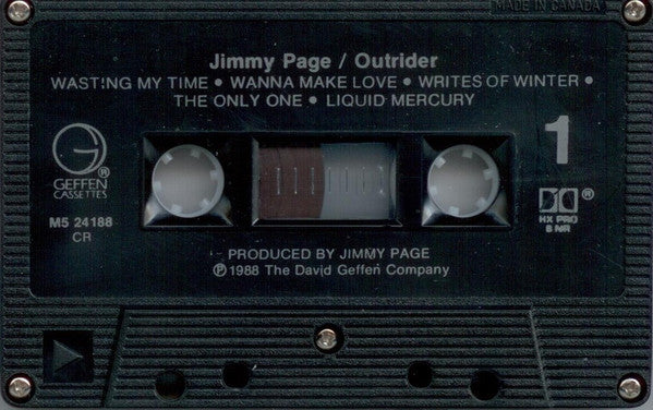 Jimmy Page – Outrider - 1988 Cassette VinylPursuit.com