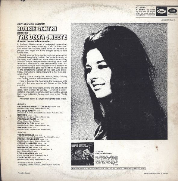 Bobbie Gentry – The Delta Sweete VinylPursuit.com