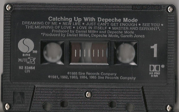 Depeche Mode – Catching Up With Depeche Mode - 1985 Cassette VinylPursuit.com