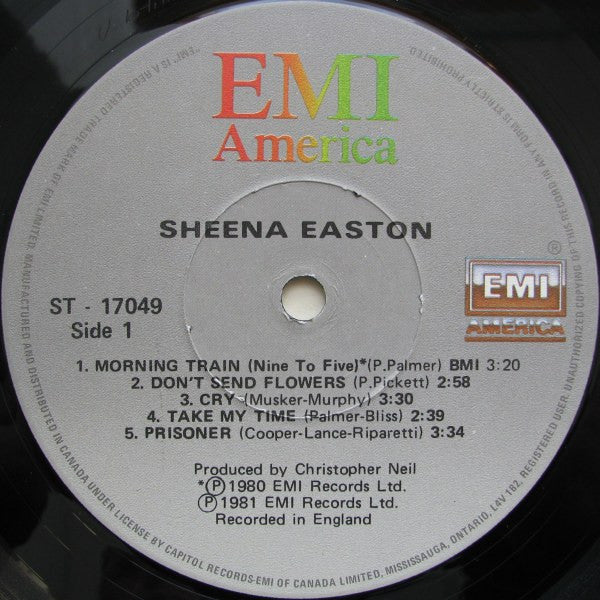 Sheena Easton – Sheena Easton - 1981 Vinyl Pursuit Inc