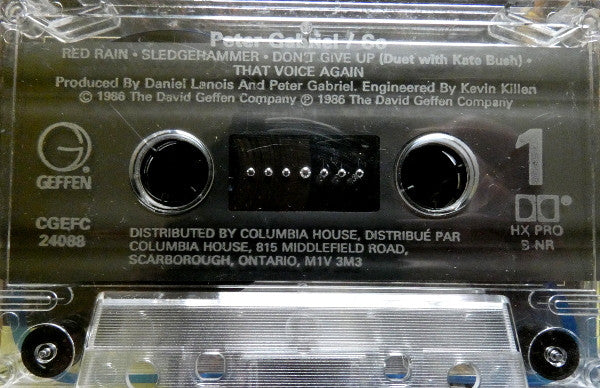 Peter Gabriel – So - 1986 Cassette VinylPursuit.com