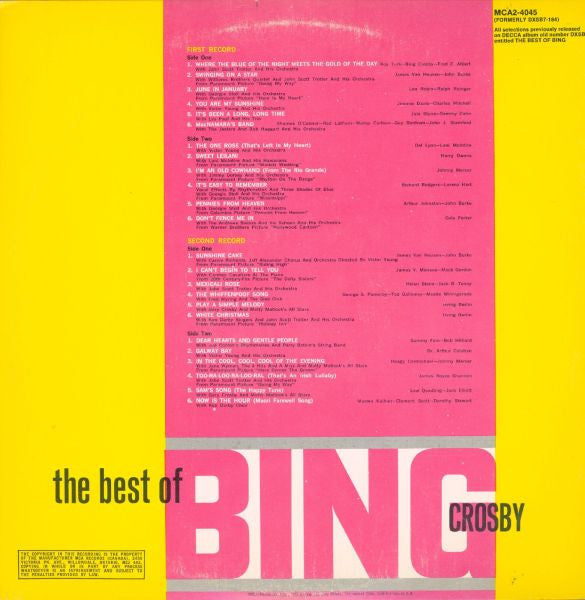Bing Crosby – The Best Of Bing