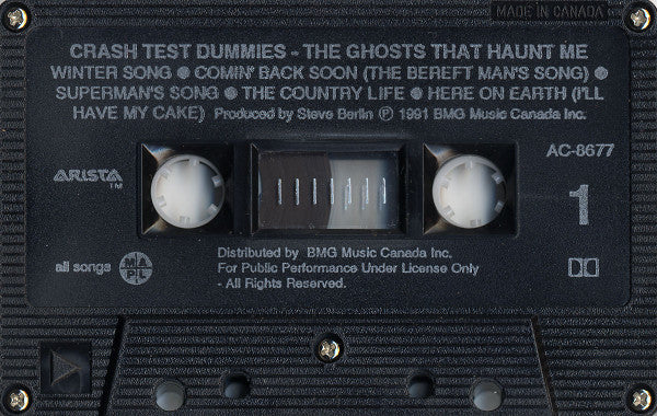 Crash Test Dummies – The Ghosts That Haunt Me - Cassette VinylPursuit.com