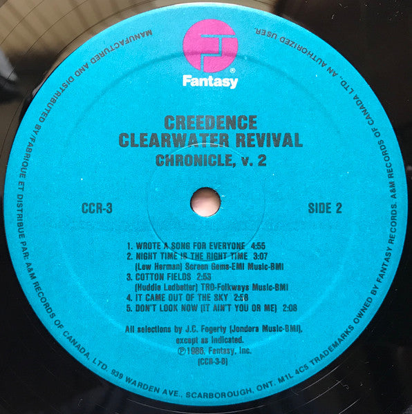 Creedence Clearwater Revival – Chronicle Volume Two - 1986 Original, Rare