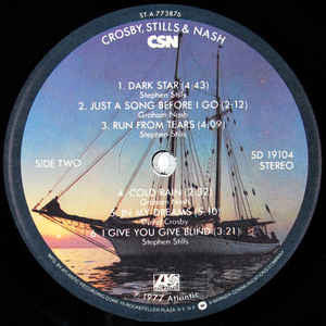 Crosby, Still & Nash ‎–  CSN - 1977 US Original