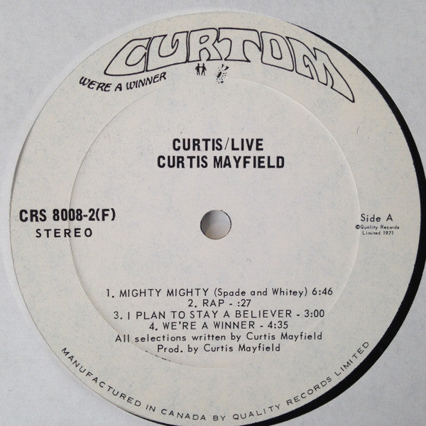 Curtis Mayfield - Curtis / Live! 1971 Original, Rare!