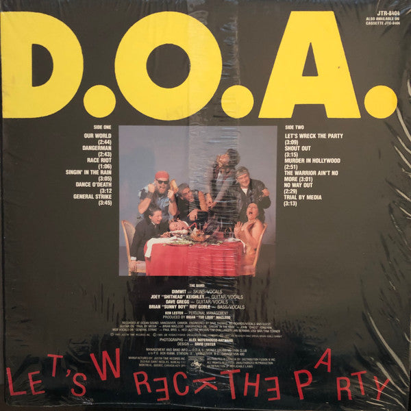 DOA – Let's Wreck The Party - 1985 Original