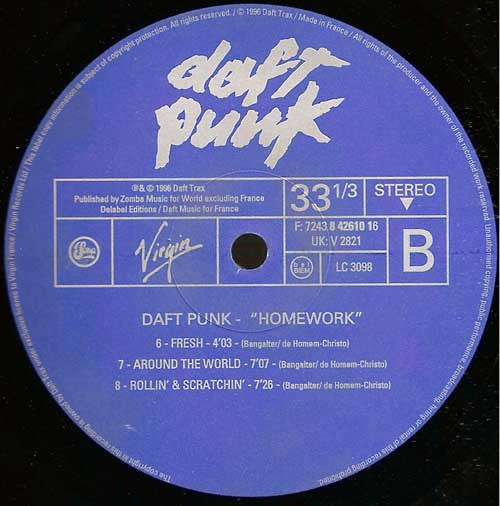 Daft Punk – Homework - 2001 Virgin Pressing, Near Mint Vinyl Pursuit Inc