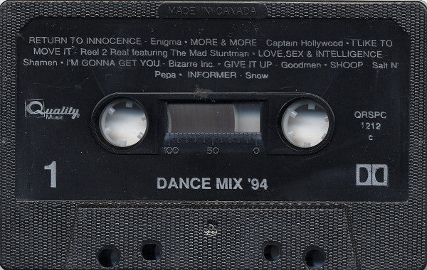 Muchmusic Dance Mix '94 –  1994 Cassette VinylPursuit.com