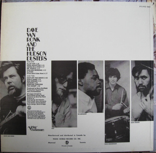 Dave Van Ronk And The Hudson Dusters - 1967 Mono Verve Original VinylPursuit.com