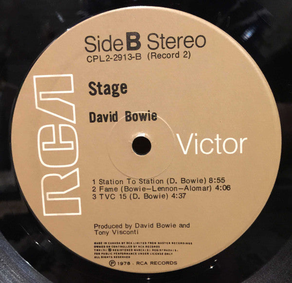 David Bowie – Stage - 1978