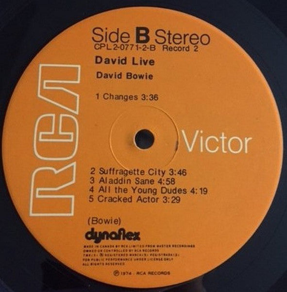 David Bowie – David Live - 1974 Original VinylPursuit.com