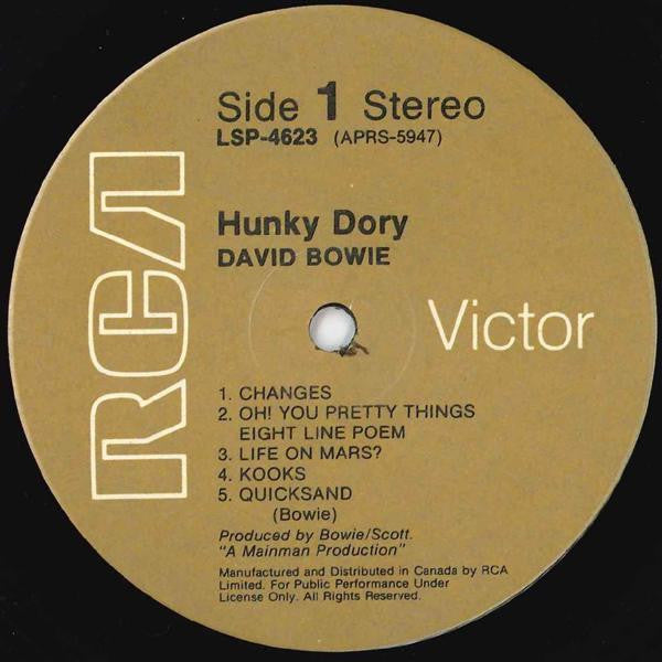 David Bowie – Hunky Dory - Early Pressing VinylPursuit.com