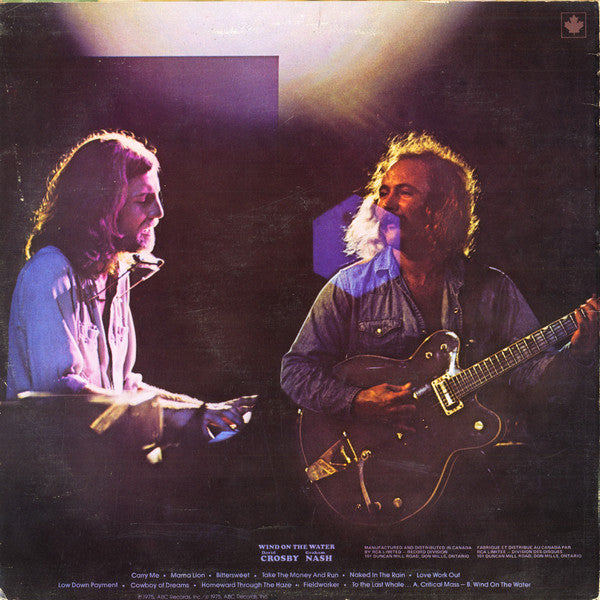 David Crosby, Graham Nash – Wind On The Water  - 1975