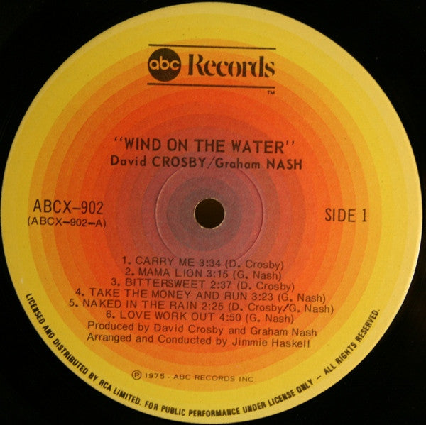 David Crosby, Graham Nash – Wind On The Water  - 1975