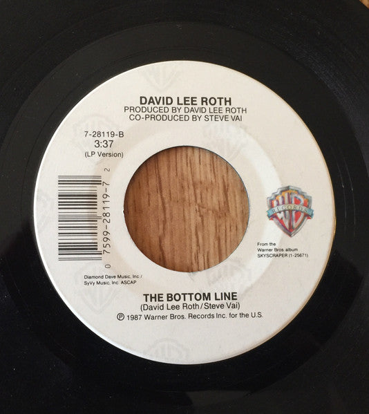 David Lee Roth – Just Like Paradise -  7" Single - 1987 US Original